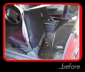 interior before cleaning